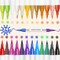 Fabric Markers for Clothes 24 Colors Set Acrylic Canvas Markers, Dual Brush Tip Markers for Coloring Markers No Bleeding, DIY Tooli Art Acrylic Paint Pens for Rock
